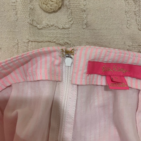 Lilly Pulitzer Faye Skort in Capri Coral Seersucker - Picture 8 of 12